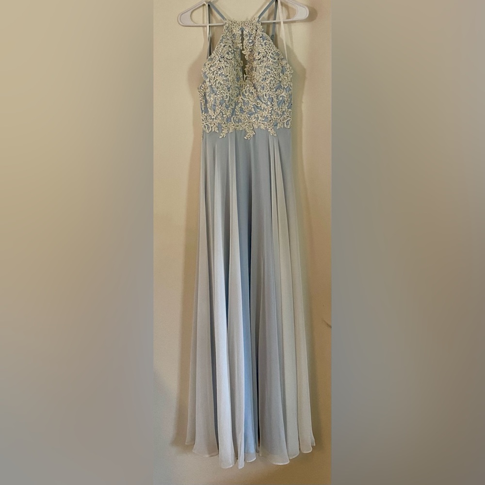 Light blue prom dress